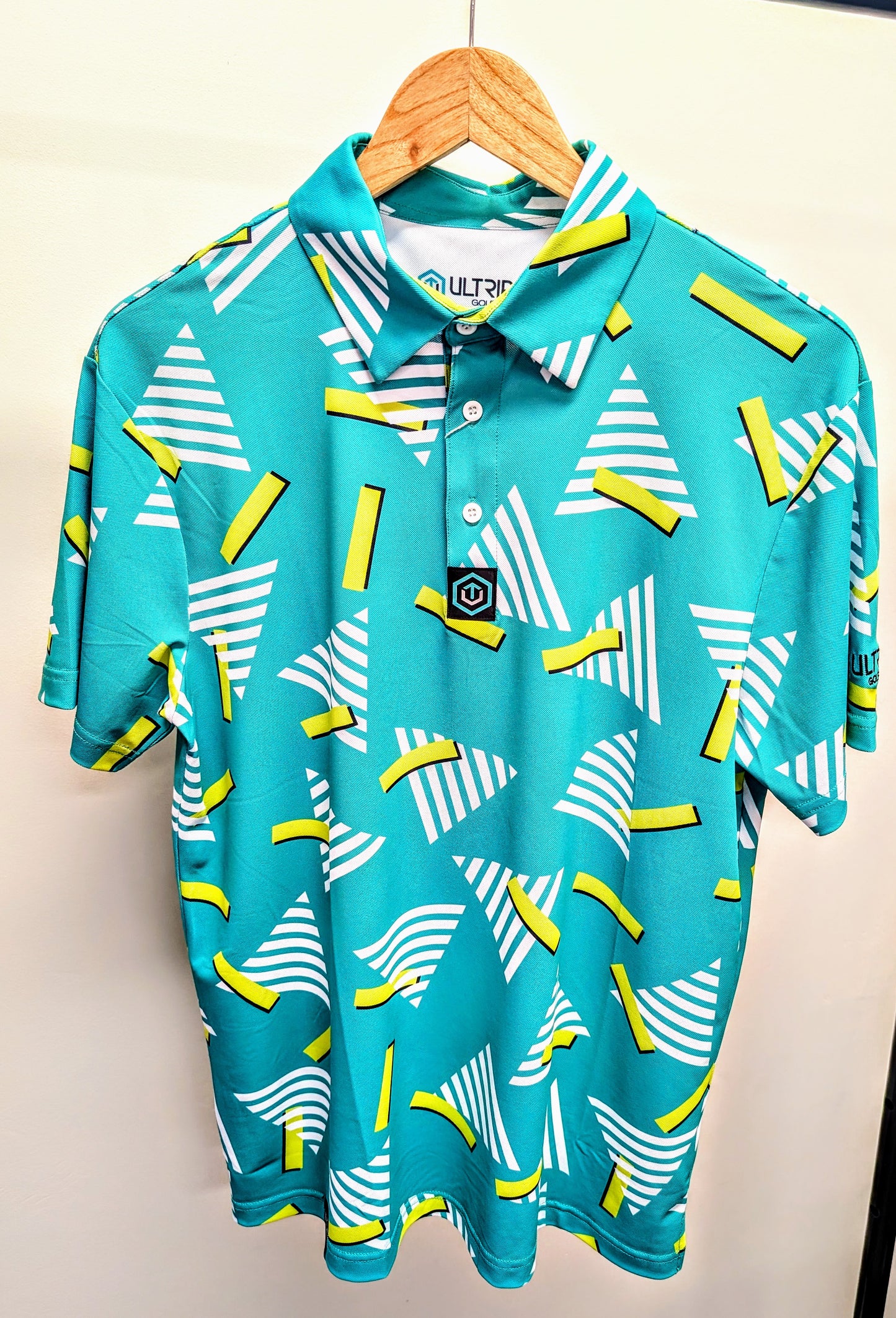 Retro Green Performance Polo